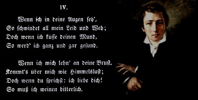 LI. Heinrich Heine. Wenn ich in deine Augen seh
