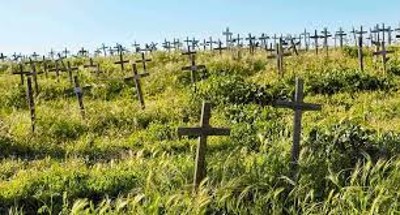 Крестами дружно всходит смерть...